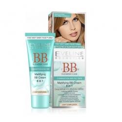 BB krémy Eveline Cosmetics matující BB krém 8v1