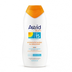 Opalovací krémy Astrid hydratační mléko na opalování OF 15