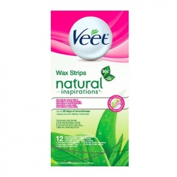 Depilace, epilace Veet Natural Inspirations voskové pásky Aloe Vera