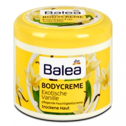 Hydratační tělové krémy Balea tělový krém exotická vanilka