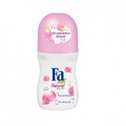 Antiperspiranty, deodoranty Fa  Natural kuličkový antiperspirant Natural & Soft růže