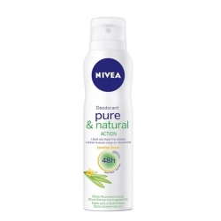 Antiperspiranty, deodoranty Nivea Sprej deodorant Pure & Natural Action