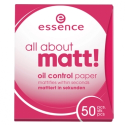 Essence All About Matt! papírky proti mastnotě - větší obrázek
