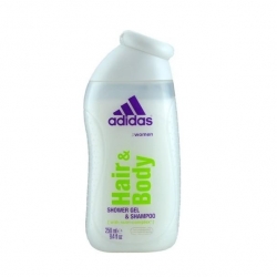 Gely a mýdla Adidas Hair & Body sprchový gel na tělo a vlasy