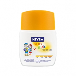 Kosmetika pro děti Nivea kapesní dětské mléko na opalování