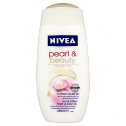 Gely a mýdla Nivea Pearl & Beauty sprchový gel s pečujícím olejem