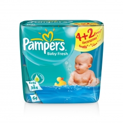 Kosmetika pro děti Pampers vlhčené ubrousky Baby Fresh