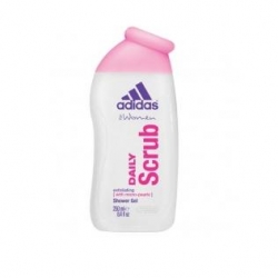 Gely a mýdla Adidas sprchový gel Daily Scrub s mikročástečkami