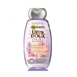 šampony Garnier Ultra Doux Levandule a růže šampon pro normální vlasy bez lesku