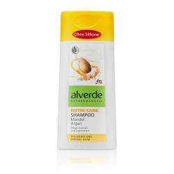 šampony Alverde šampon pro suché vlasy s arganovým a mandlovým olejem