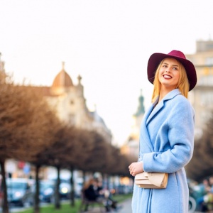 Podzim/zima v nebesky modré