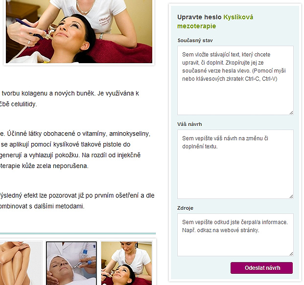 Formulář pro úpravu hesla Wiki