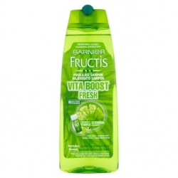 šampony Fructis Vita Boost Fresh posilující šampon pro normální až rychle se mastící vlasy - velký obrázek