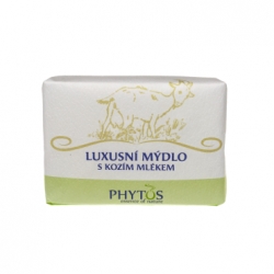 Gely a mýdla Phytos luxusní mýdlo s kozím mlékem a luffou