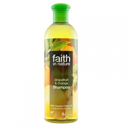 šampony Faith in Nature šampon Bio grapefruit a pomeranč