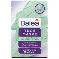 Masky čisticí pleťová maska textilní s jílem - velký obrázek