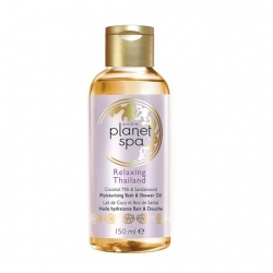 Gely a mýdla Planet Spa hydratační olej do sprchy a do koupele s kokosovým mlékem a santalovým dřevem - velký obrázek