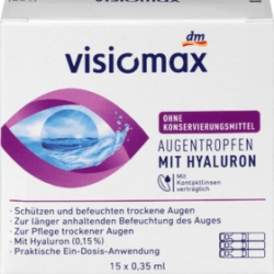Visiomax oční kapky s  hyaluronátem 15 ampulí - větší obrázek