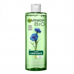 čištění pleti micelární voda s organickou vodou z chrpy a ječmene - velký obrázek