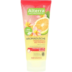 Gely a mýdla aromasprchový gel Frangipani a bio pomelo - velký obrázek