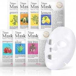 Masky 7 Days pleťový set textilních masek pro obnovení pleti - velký obrázek