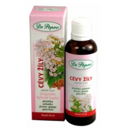 Doplňky stravy cévy žíly originální bylinné kapky - velký obrázek