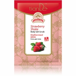 Peeling tělová sůl jahodový šejk - velký obrázek