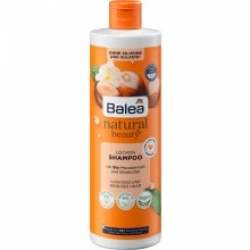 šampony Balea natural beauty šampon na vlasy bio makadamiový olej & bambucké máslo