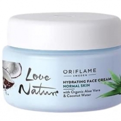 Oriflame hydratační krém s bio aloe vera a kokosovou vodou Love Nature