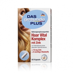 Doplňky stravy Das gesunde Plus Kapsle pro zdravé vlasy Vital Komplex