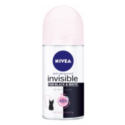 Nivea roll-on antiperspirant Invisible for Black & White Clear - větší obrázek