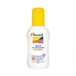 Opalovací krémy Astrid Sun spray emulze na opalování OF 15