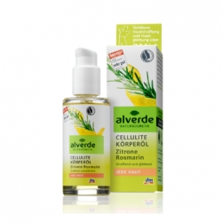 Tělové oleje Alverde vyhlazující tělový olej proti celulitidě s citrónem a rozmarýnem