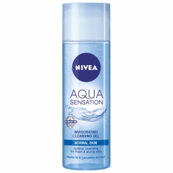 čištění pleti Nivea osvěžující čisticí pleťový gel Aqua Sensation