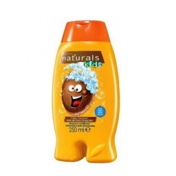 Kosmetika pro děti Naturals Kids jemný šampon a kondicionér 2 v 1 s kokosem - velký obrázek