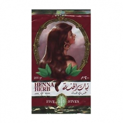 Barvy na vlasy Five Fives egyptská henna Herb 100% čistá