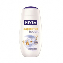 Gely a mýdla Nivea Supreme Touch Cream Shower