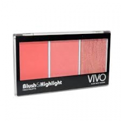 Vivo Blush & Highlight Face Palette - větší obrázek