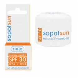 Balzámy na rty krém na obličej a znaménka SPF30 - velký obrázek