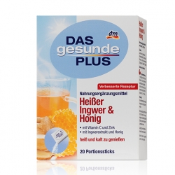 Doplňky stravy Das gesunde Plus nápoj horký zázvor & med