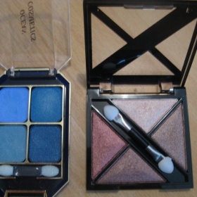 2x stíny modré a hnědé