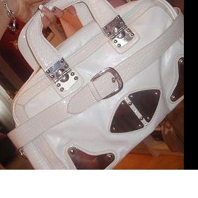 Bílá luxusní kabelka Mixer