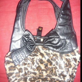 Leopardí taška s mašlí - foto č. 1