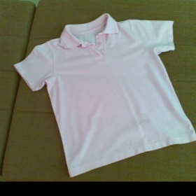 Růžové tričko s límečkem - foto č. 1