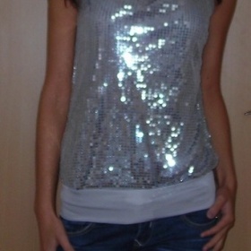 Stříbrné triko zn Maner