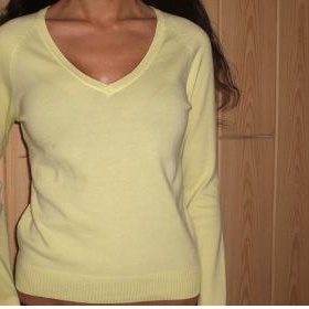 Žlutý svetřík Zara S