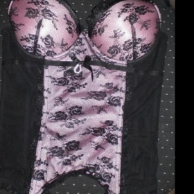 Fialovo černý korzet Ann Christine