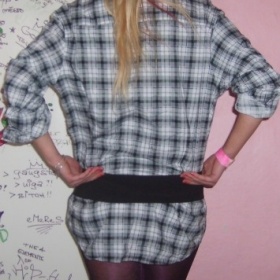 Černobílá kostičkovaná košile značky New Yorker