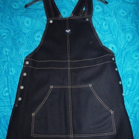 Modré,flaušové šaty, Zn. Roxy 38/40