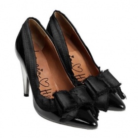 Černé lodičky s mašlí